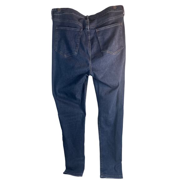 Old Navy blue jeans extra high rise rockstar super skinny size 14-18 NWOT - Picture 3 of 7